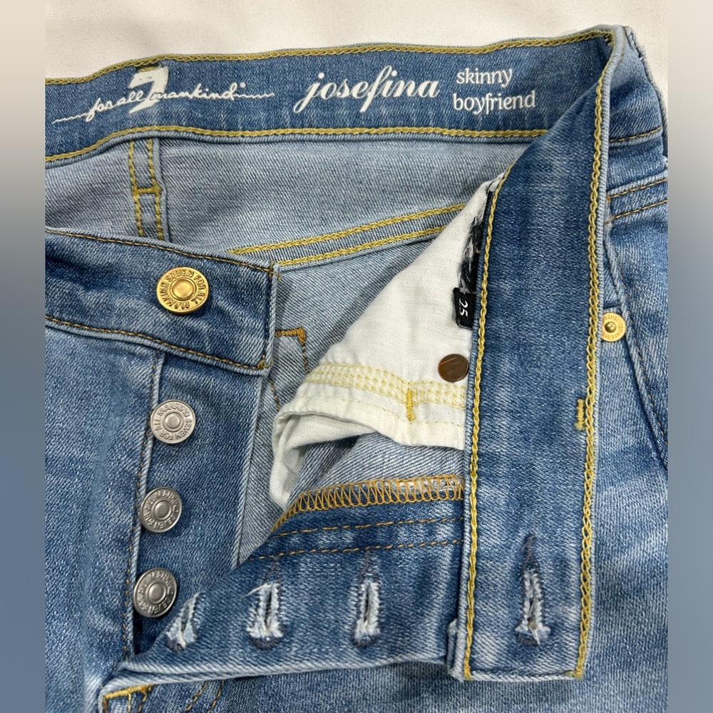 7 for all mankind Josefina skinny boyfriend jeans